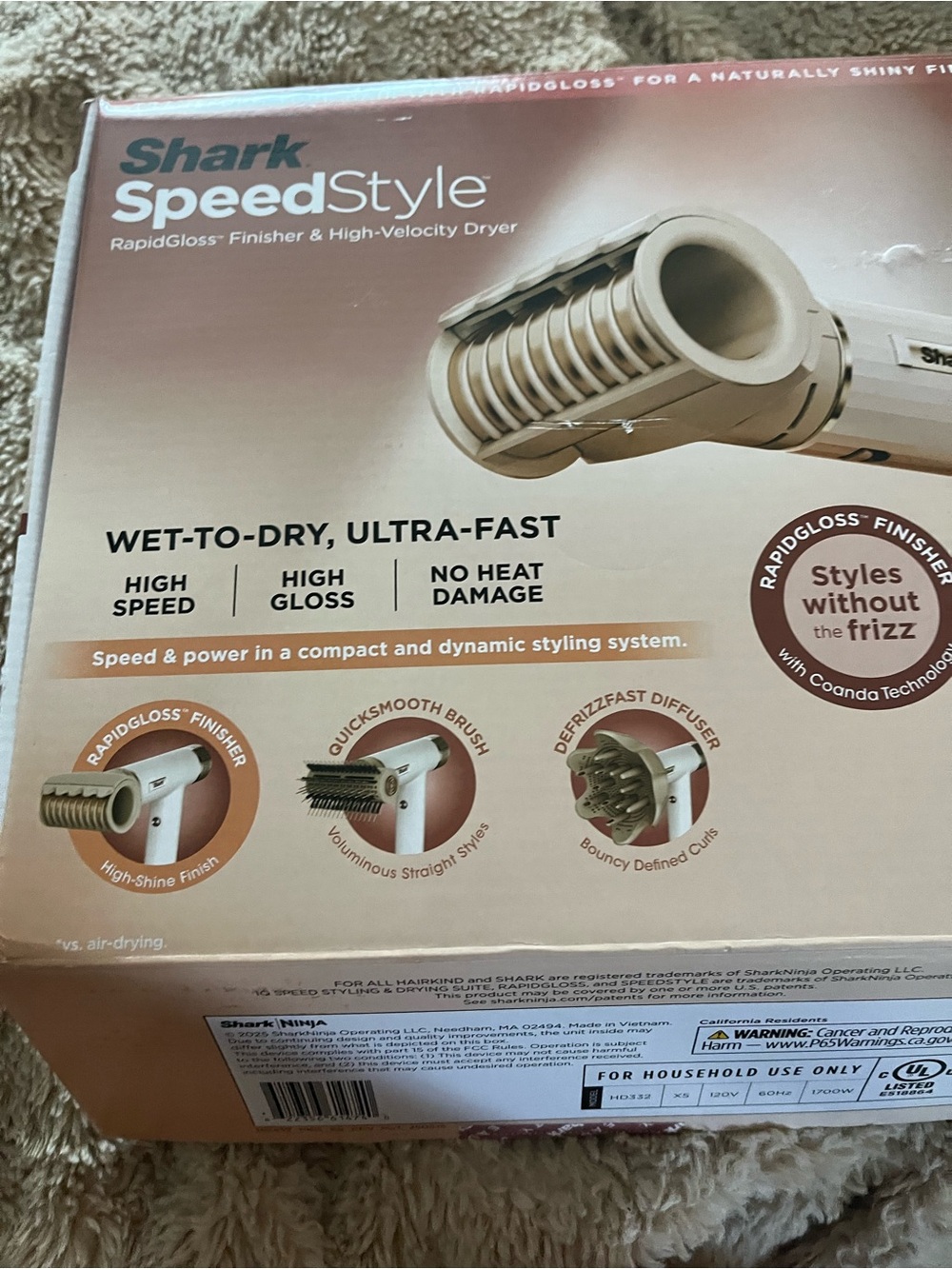 Shark SpeedStyle RapidGloss Drying & Finishing Tool - Champagne